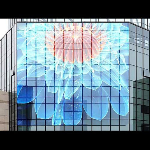P3.97-7.81 Display de parede de vídeo LED aluguer Transparente a cores completas