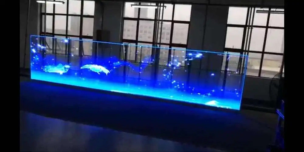 P3.97-7.81 Display de parede de vídeo LED aluguer Transparente a cores completas