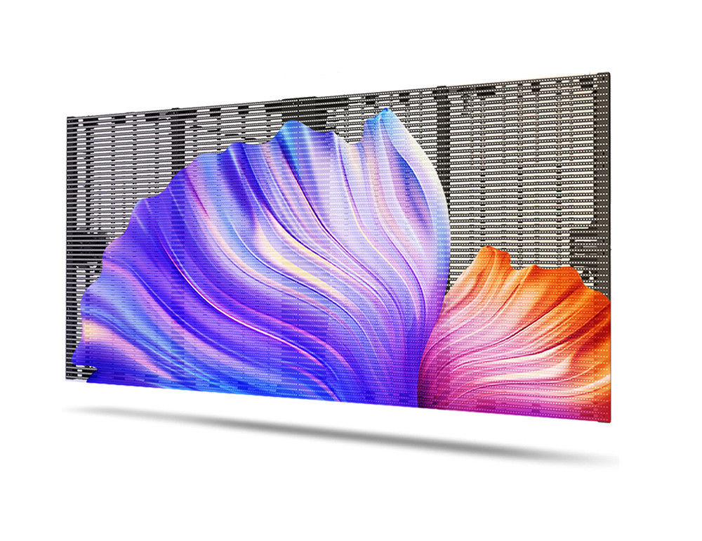 P2.6-5.2 HD Painel de exibição LED transparente 2500nits Instalação pendurada