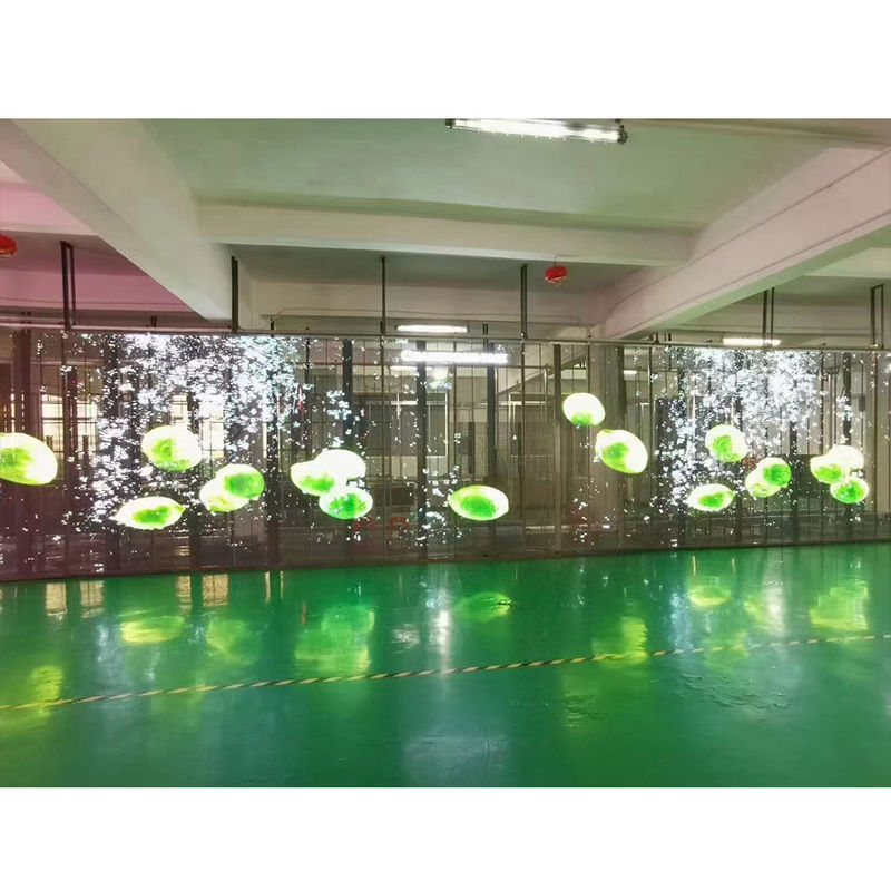P2.6-5.2 HD Painel de exibição LED transparente 2500nits Instalação pendurada