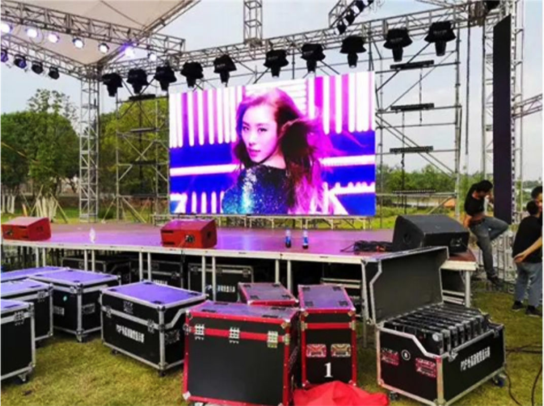 Aluguer de parede LED Multicolor para o exterior, espessura 80mm LED para eventos
