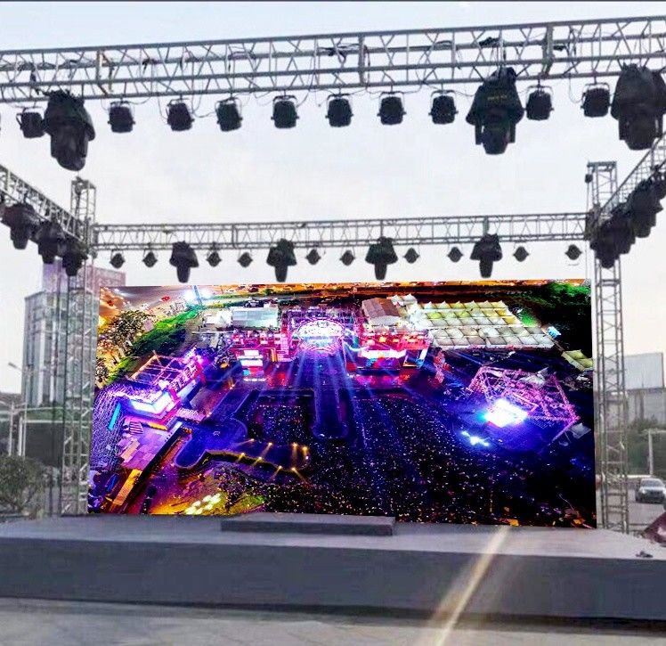 P3.91 Aluguer de ecrãs LED de palco duráveis, parede LED multifuncional para eventos