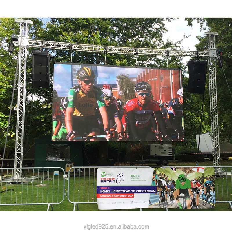 Display LED de aluguer de palco ao ar livre P2.97mm IP65 à prova d'água 5000cd/m2