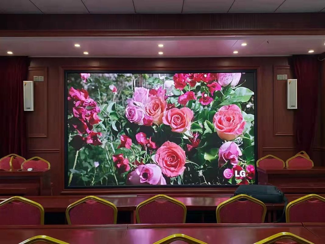 HD Publicidade Indoor LED Display Screen Full Color Brilho de 16 bits