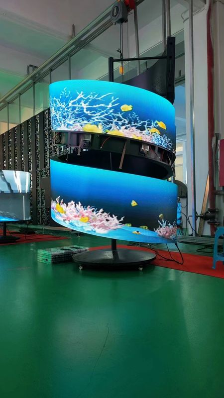 3840HZ Parede de vídeo curvado de concerto, SMD1515 LED Screen For Stage Show