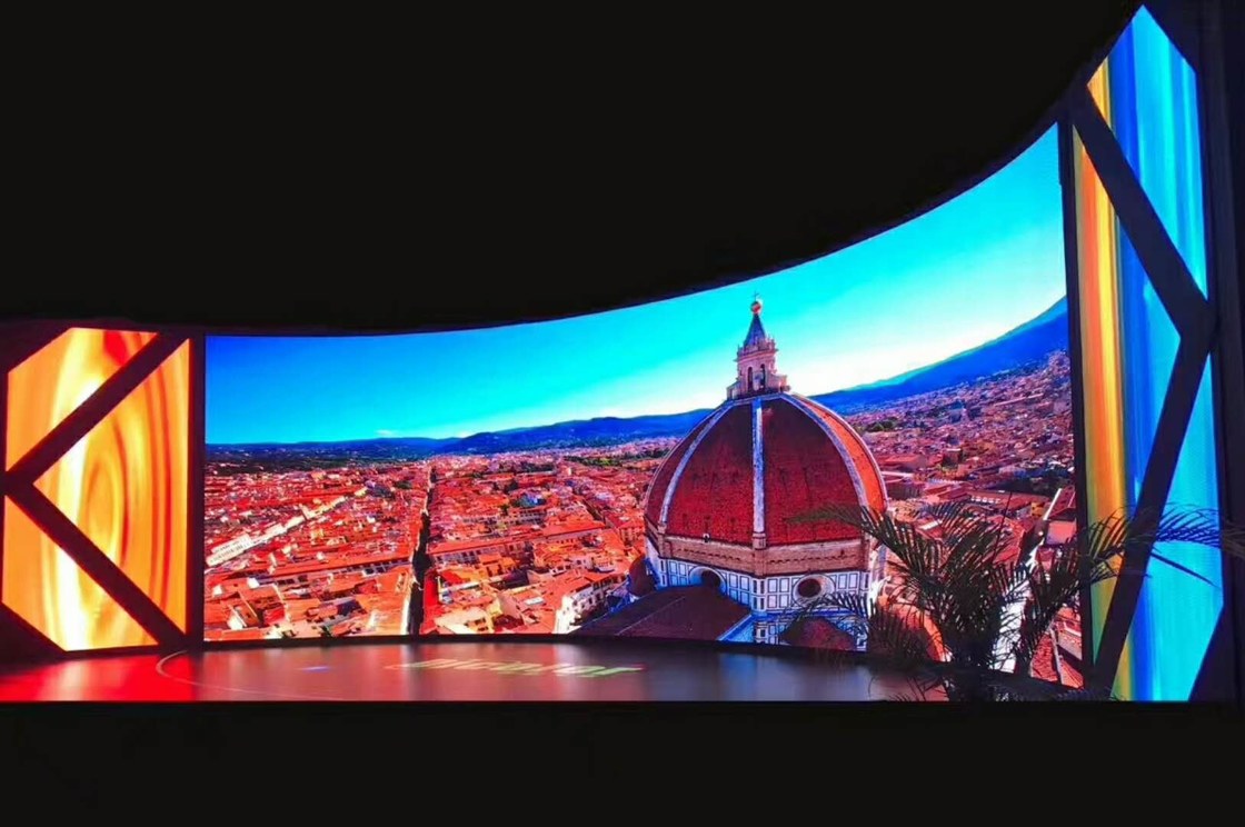 160x320mm Palco LED Video Wall Para Eventos Multifuncional Flexível
