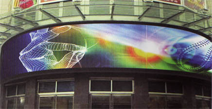 Ecrã de visualização LED flexível de círculo durável Chip SMD multicolor