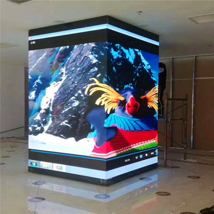 Muralha de vídeo LED curva de canto sem costura, Exibição LED Display Soft Module